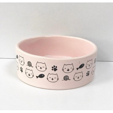 ظرف سرامیکی طرح کله گربه - متوسط