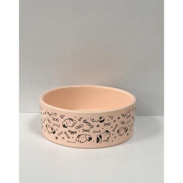 ظرف سرامیکی طرح کله سگ - متوسط