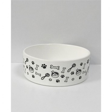 ظرف سرامیکی طرح استخوان و کاموا - متوسط