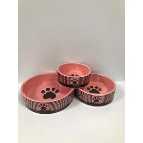 ظرف آب و غذای سگ و گربه حنا پت مدل سرامیکی سه سایز