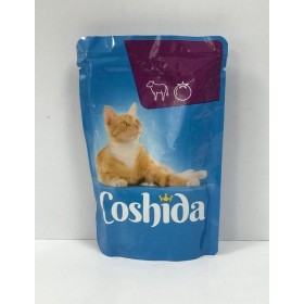 پوچ گربه کوشیدا طعم گوشت گاو در سس گوجه وزن 100 گرم