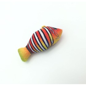 اسباب بازی گربه ماهی کت نیپ دار - کوچک