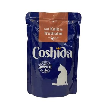 پوچ مخصوص گربه با طعم گوشت گوساله و بوقلمون درسس کوشیدا