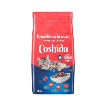 غذای خشک گربه بالغ با طعم گوشت و جوجه کوشیدا - 2 کیلوگرم