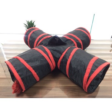 اسباب بازی تونل گربه ۴ طرفه حفره دار