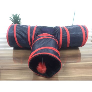 اسباب بازی تونل گربه ۳ طرفه حفره دار