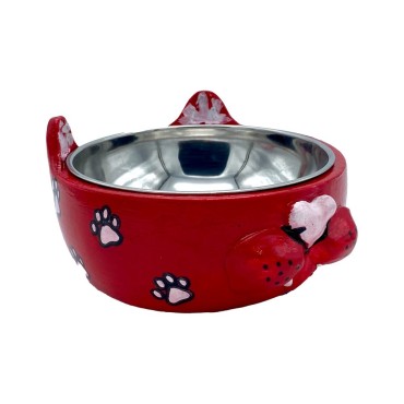 ظرف آب و غذای طرحدار سگ و گربه