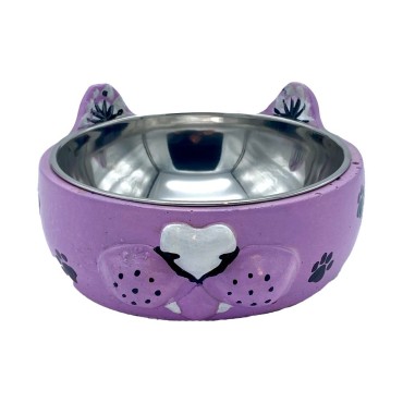 ظرف آب و غذای طرحدار سگ و گربه