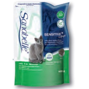 غذای خشک مخصوص گربه بالغ حساس و بد اشتها با مرغ تازه سانابل