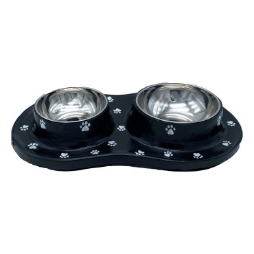 ظرف دوقلو بتونی آب و غذا پرس پت