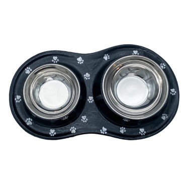 ظرف دوقلو بتونی آب و غذا پرس پت