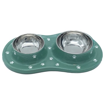 ظرف دوقلو بتونی آب و غذا پرس پت