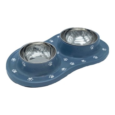 ظرف دوقلو بتونی آب و غذا پرس پت