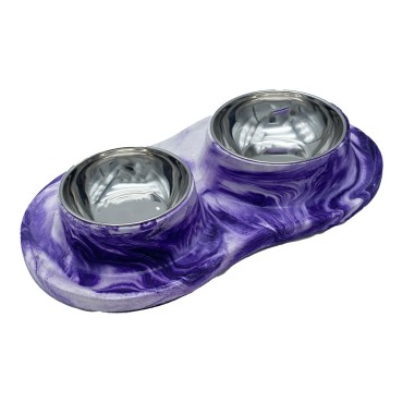 ظرف دوقلو بتونی آب و غذا پرس پت