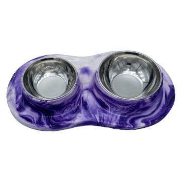 ظرف دوقلو بتونی آب و غذا پرس پت