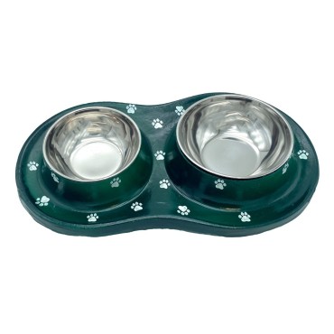 ظرف دوقلو بتونی آب و غذا پرس پت