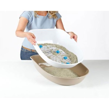 ظرف خاک گربه با توری تخلیه زاریکس