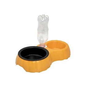 ظرف آب و غذای دوقلو به همراه ظرف فلزی زاریکس