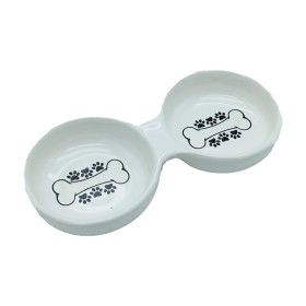 ظرف آب و غذای سگ و گربه پرس کالا مدل سرامیکی