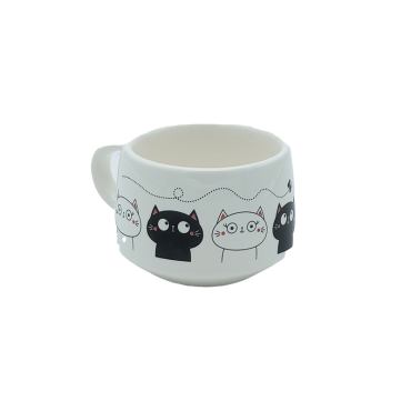 فنجان سرامیکی پرس پت مدل گربه