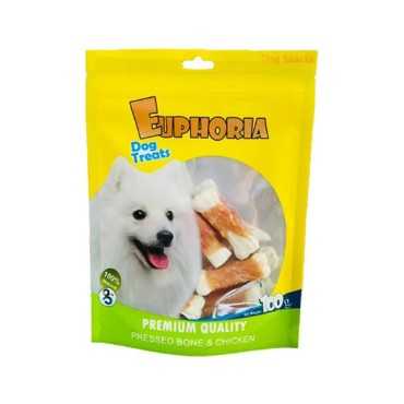 تشویقی سگ ایفوریا مدل استخوان سفید وزن 100 گرم (5 عددی)