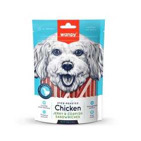 تشویقی سگ ونپی مدل Kodfish Sandwich طعم مرغ وزن 100 گرم