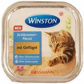 خوراک گربه وینستون طعم گوشت مرغ وزن 100 گرم