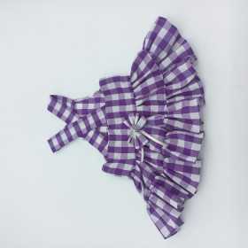 پیراهن چهار خانه سگ و گربه سایز L