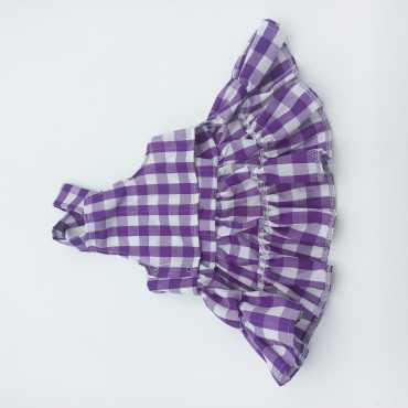 پیراهن چهار خانه سگ و گربه سایز L