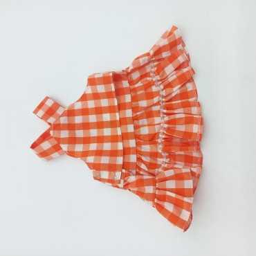 پیراهن چهار خانه سگ و گربه سایز M