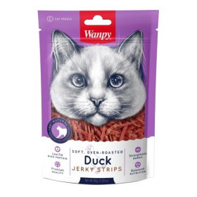 تشویقی گربه ونپی مدل Jerky Strips طعم اردک وزن 80 گرم