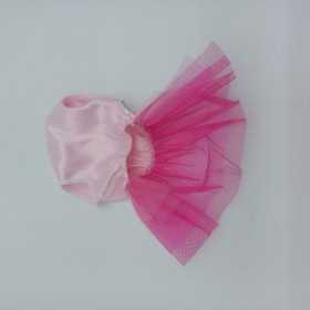 پیراهن ساتن سگ و گربه سایز L