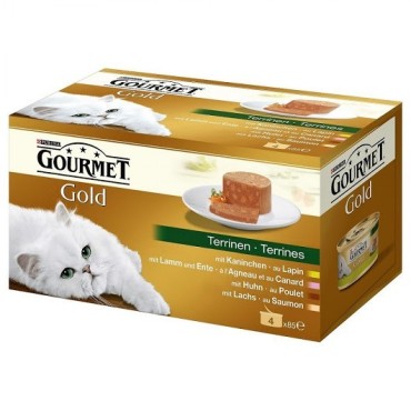 کنسرو گورمه گلد با طعم خرگوش-بره-اردک و ماهی آزاد