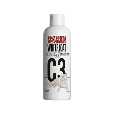 شامپو گربه رد اسپرینگ مخصوص گربه های سفید و روشن حجم 250 میلی لیتر