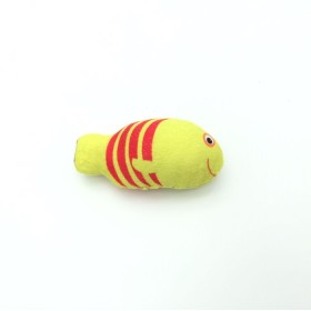 اسباب بازی گربه ماهی کت نیپ دار - کوچک