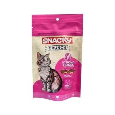 تشویقی گربه کرانچ اسنکی مدل Strong Bones طعم مرغ و پنیر وزن 60 گرم