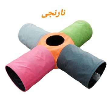 تونل گربه آدریانا مدل چهار طرفه کوتاه رنگین کمان