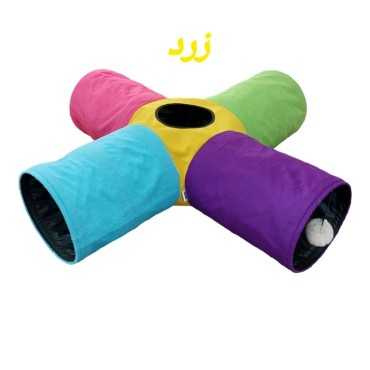 تونل گربه آدریانا مدل چهار طرفه کوتاه رنگین کمان