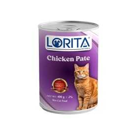 کنسرو گربه لوریتا مدل پته طعم مرغ وزن 400 گرم