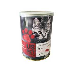کنسرو گربه یو اس پت طعم بیف وزن 430 گرم