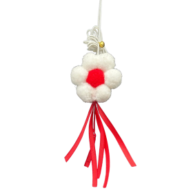 اسباب بازی گربه پرس پت مدل آویز چسبان طرح گل