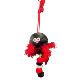 اسباب بازی گربه پرس پت مدل آویز چسبان طرح شاپرک