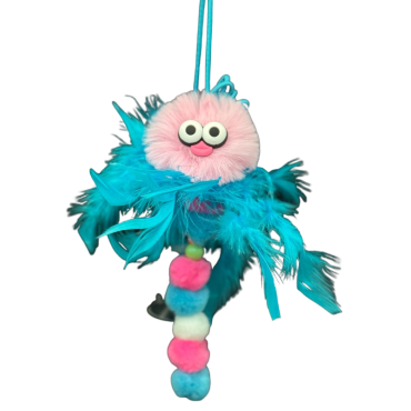 اسباب بازی گربه پرس پت مدل آویز چسبان طرح شاپرک