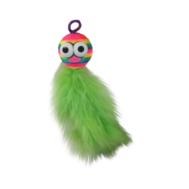 اسباب بازی گربه پرس پت مدل آویز چسبان طرح توپ هفت رنگ