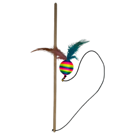 میله بازی گربه پرس پت مدل توپ رنگین کمان