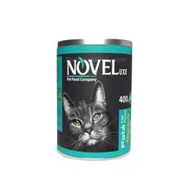 کنسرو گربه نوول لوکس مدل پته طعم ماهی وزن 400 گرم