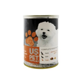 کنسرو توله سگ یو اس پت طعم مرغ و کدوتنبل وزن 400 گرم