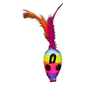 عروسک گربه پرس پت مدل موش پردار کنفی