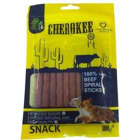 تشویقی سگ چروکی مدل میله ای طعم بیف وزن 100 گرم