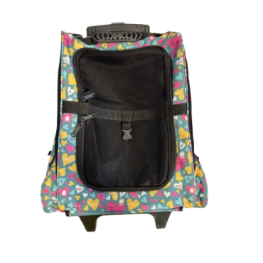 کیف و کوله حمل ترولی چرخ‌دار تروتاچ مدل طرحدار– سایز متوسط 25×35×50
